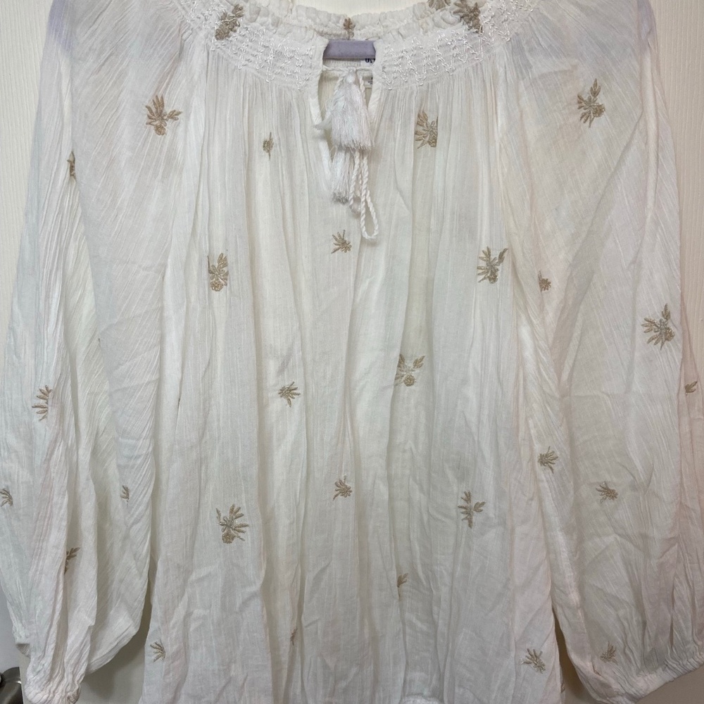 Gap Flower Blouse White